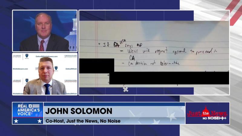 Tristan Leavitt talks with "Just the News, No Noise" about IRS whistleblower Shapley's 2022 notes