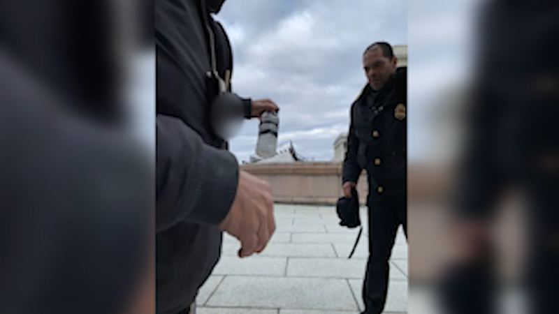 Washington DC Metropolitan Police officers on Capitol Hill January 6th, 2021