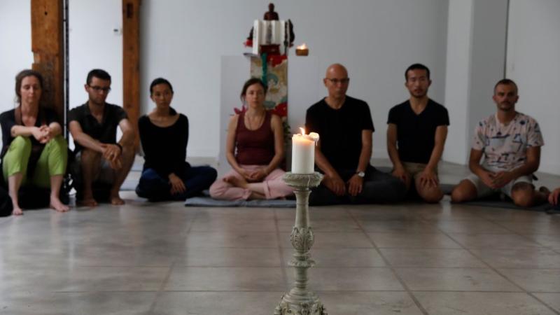 Candle light meditation