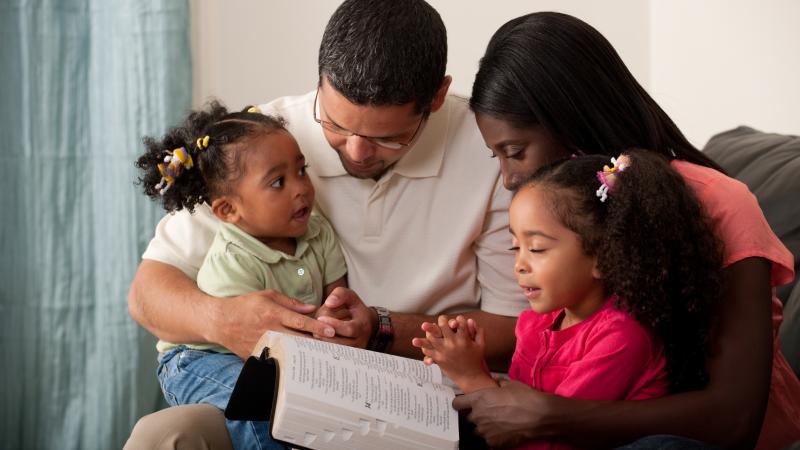 Bible family, file photo