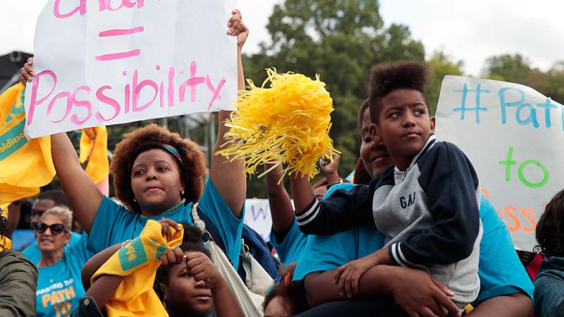 Charter school rally