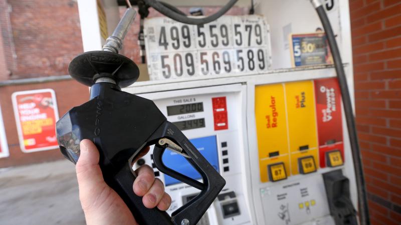 Gas pump, Shell station, Boston, Mass., March 16, 2022