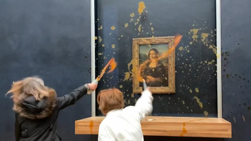 Mona Lisa, the Louvre, Paris, Jan. 28, 2024
