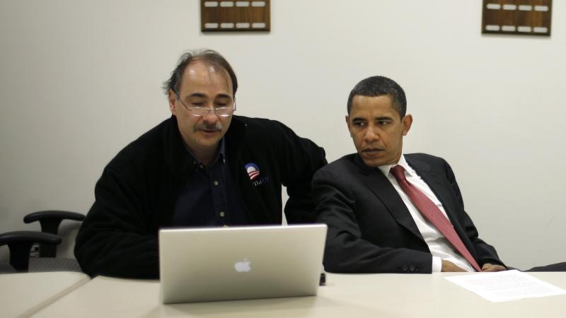 David Axelrod, Barack Obama, Erie, Pa., April 18, 2008