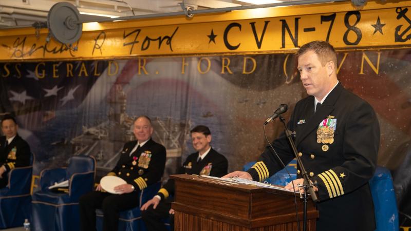 William "Mac" Harkin, Feb. 17, 2023, USS Gerald R. Ford