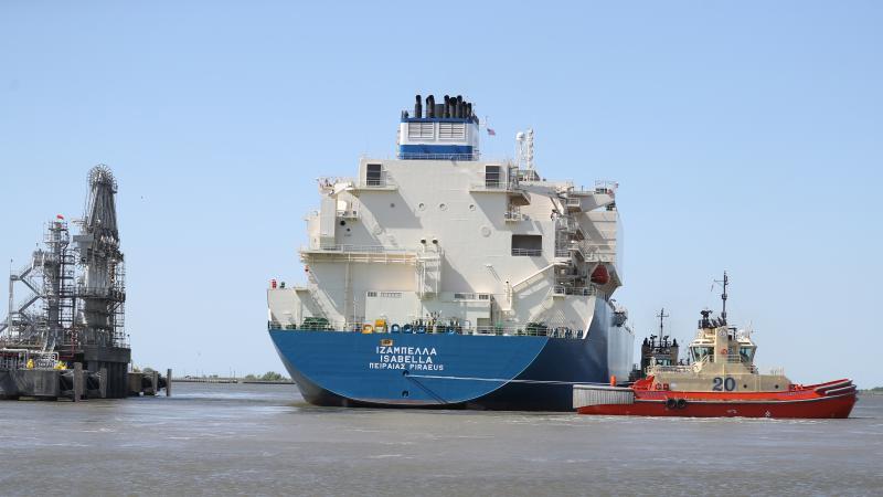 LNG tanker, April 14, 2022, Cameron Parish, La.