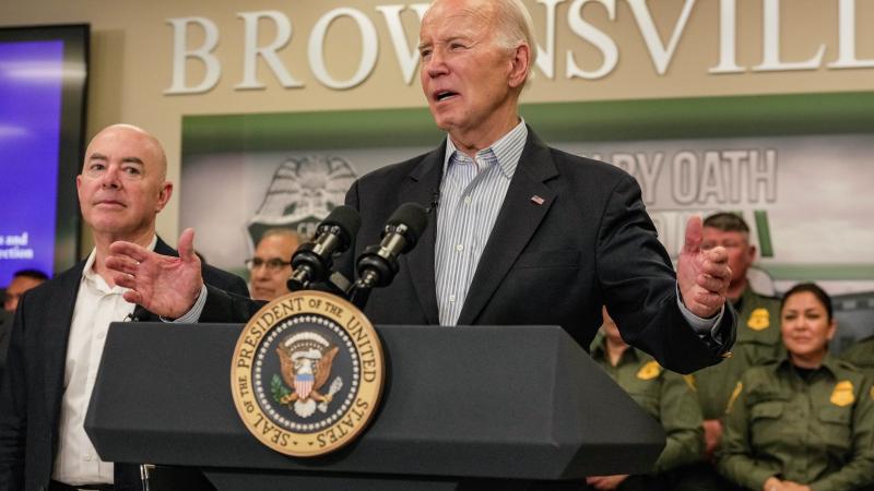 Joe Biden, Alejandro Mayorkas, Border, Brownsville, Texas, Feb. 29, 2024
