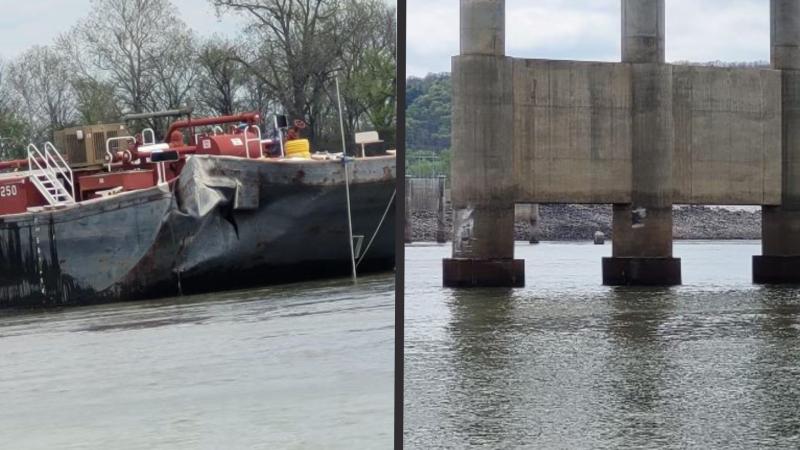Barge, Kerr Reservior, Oklahoma, March 30, 2024