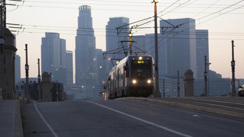 LA metro train