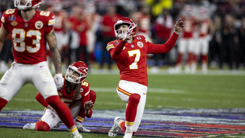 Kansas City Chiefs kicker Harrison Butker