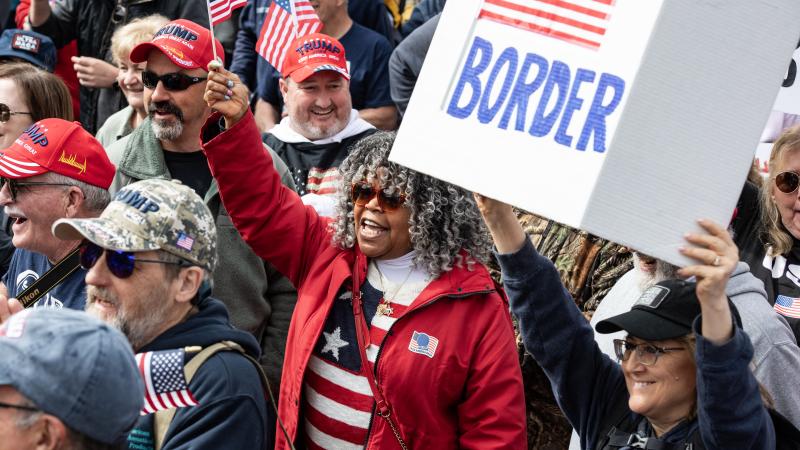 Close the Border protest, Boston, Mass., May 4, 2024
