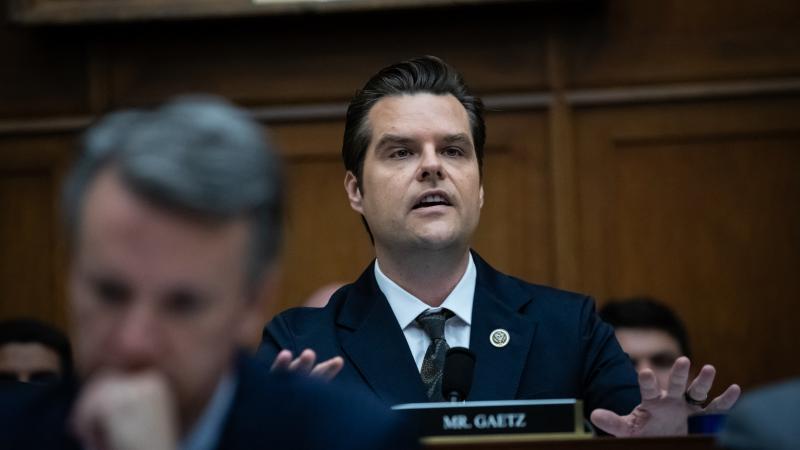 Rep. Matt Gaetz (R-FL) questions U.S. Attorney General Merrick Garland during a hearing by the House Judiciary Committee, Washington, DC, June 4, 2024.