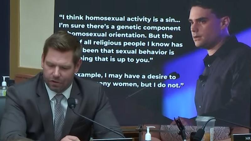 Rep. Eric Swalwell (D-Calif.) shows Ben Shapiro quote at House Judiciary Committee Hearing