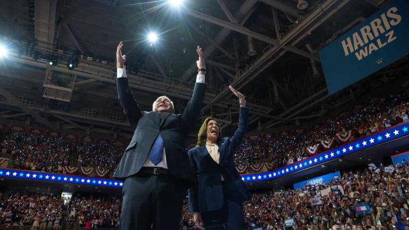 Tim Walz and Kamala Harris
