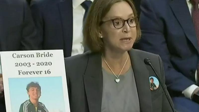 Kristin Bride, mother to teen Carson who died of suicide after cyberbullying