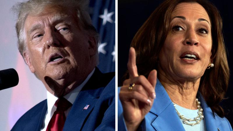 Trump and Harris