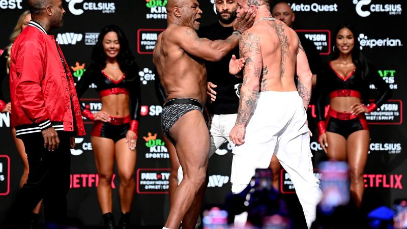 Mike Tyson and Jake Paul