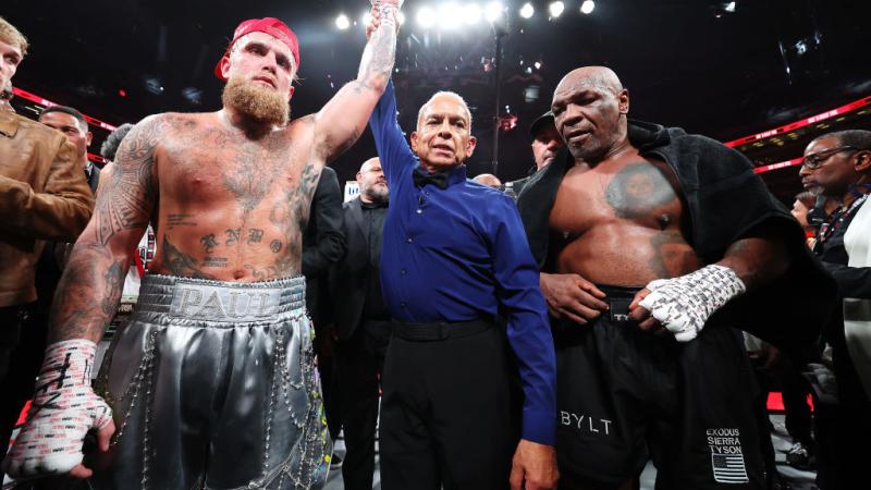 Jake Paul and Mike Tyson