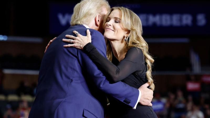 Megyn Kelly hugs Donald Trump