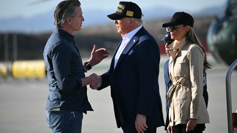 Trump and Newsom