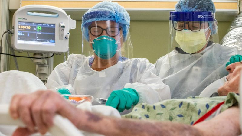 Veteran at VA hospital