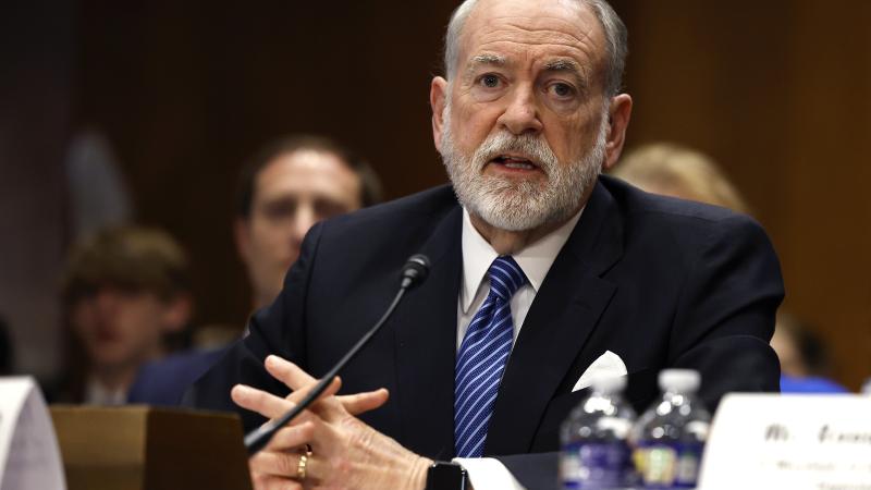 Former Arkansas Gov. Mike Huckabee, U.S. President Donald Trump's nominee to be ambassador to Israel, testifies during his Senate Foreign Relations Committee confirmation hearing at the Dirksen Senate Office Building