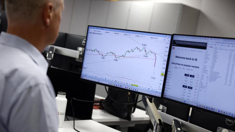 Trader watching losses