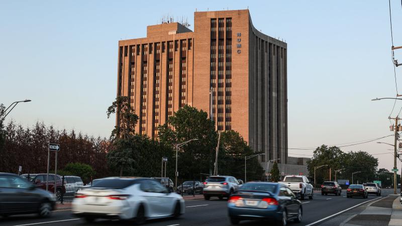 East Meadow, N.Y.: Nassau University Medical Center, a partner with NuHealth, in East Meadow, New York on May 31, 2023.