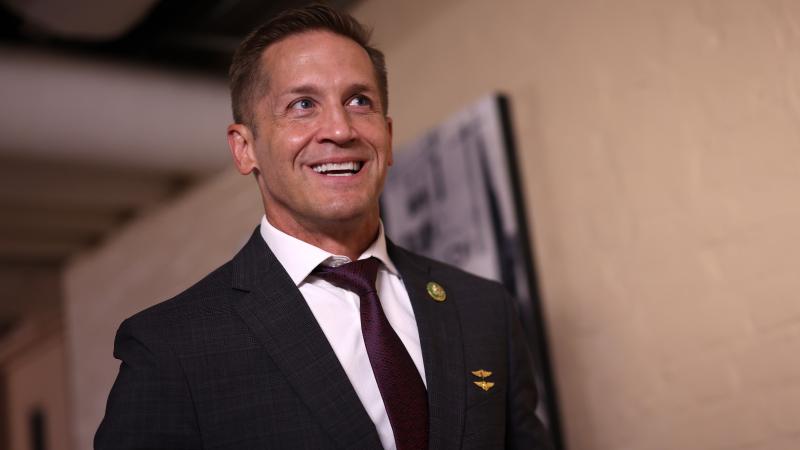 Rep. Rich McCormick (R-GA) leaves a House Republican caucus meeting at the U.S. Capitol on September 19, 2023 in Washington, DC. A deal between factions of House Republicans to pass a stopgap spending bill and avoid a government shutdown will be tested Tuesday with a procedural vote. 
