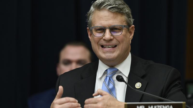 United States Representative Bill Huizenga speaks during a hearing before the House Financial Services Committee at the Rayburn House Office Building in Washington DC, United States on March 6, 2024