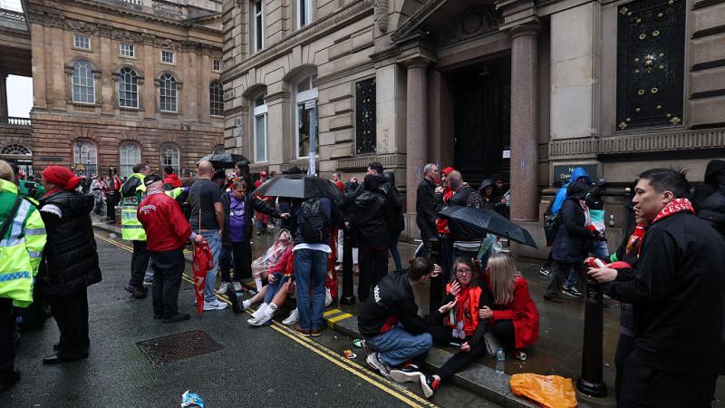 Liverpool car collision aftermath, May 26, 2025