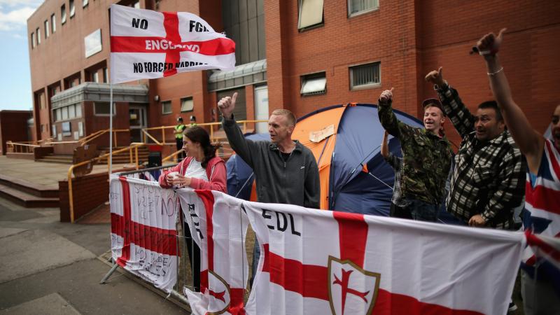 UK anti-immigration protest