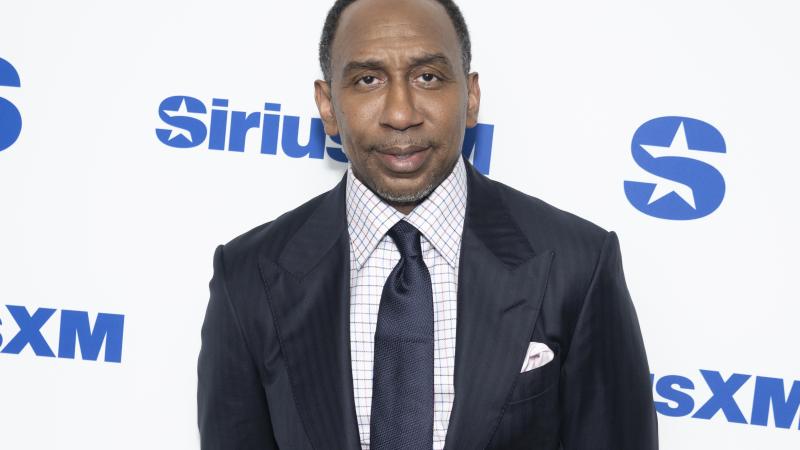 Stephen A. Smith visits SiriusXM Studios on July 17, 2025 in New York City