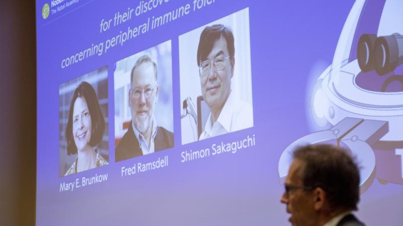Announcement of the Nobel Prize in Physiology or Medicine 2025 awarded by the Nobel Assembly