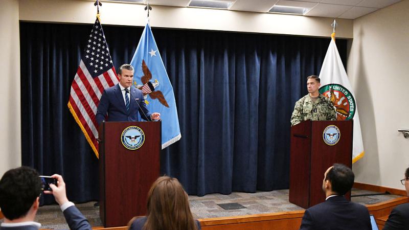 Pete Hegseth and Brad Cooper