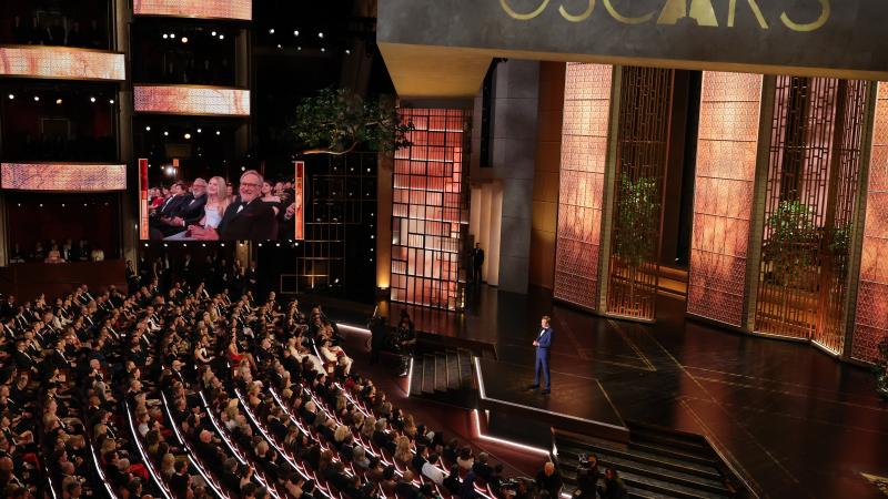 Host Conan O'Brien speaks onstage during the 98th Oscars at Dolby Theatre on March 15, 2026 in Hollywood, California.
