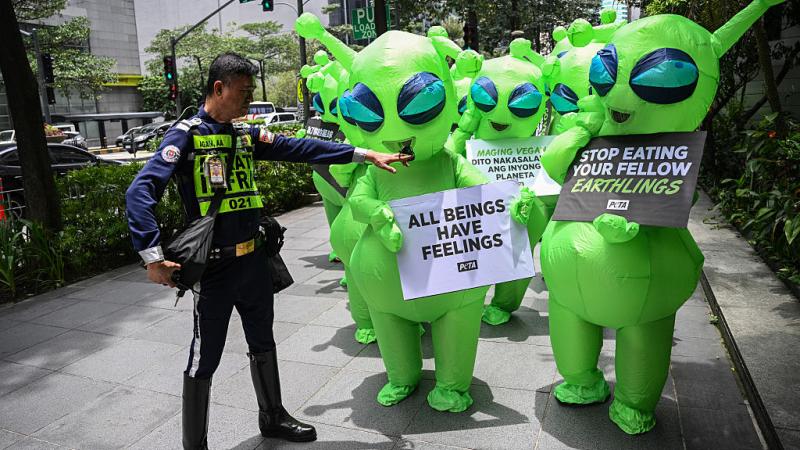 People for the Ethical Treatment of Animals protest