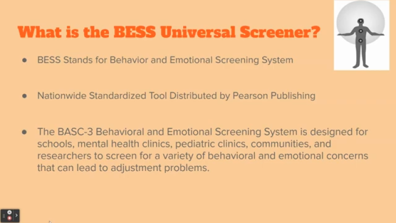 Behavior and Emotional Screening System by education publisher Pearson