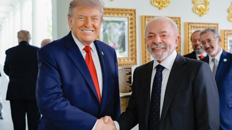 Donald Trump and Luiz Inacio Lula da Silva 