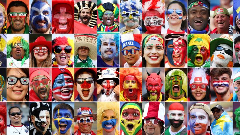 FIFA fans from around the World 