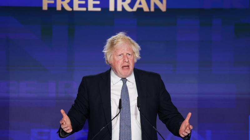 Boris Johnson at the Free Iran event