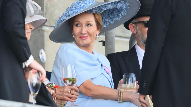 "Harry Potter" author J.K. Rowling attends day four of Royal Ascot at Ascot Racecourse on June 20, 2025 in Ascot, England.