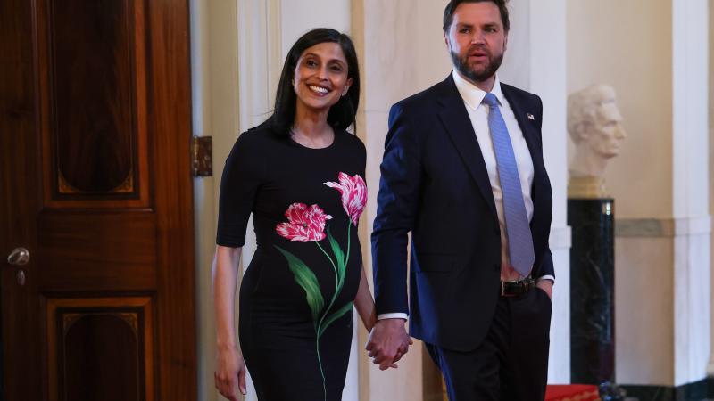 Usha and JD Vance