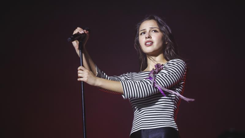 Olivia Rodrigo performs in concert during Primavera Sound 2026 at Parc Del Forum on June 6 in Barcelona, Spain.