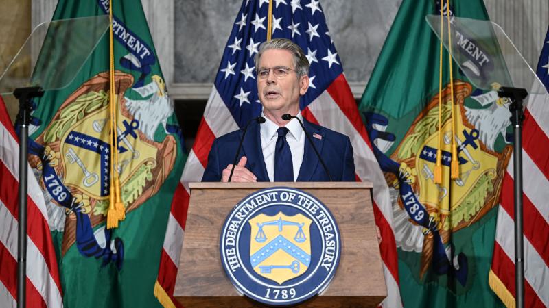 US Treasury Secretary Scott Bessent holds press conference