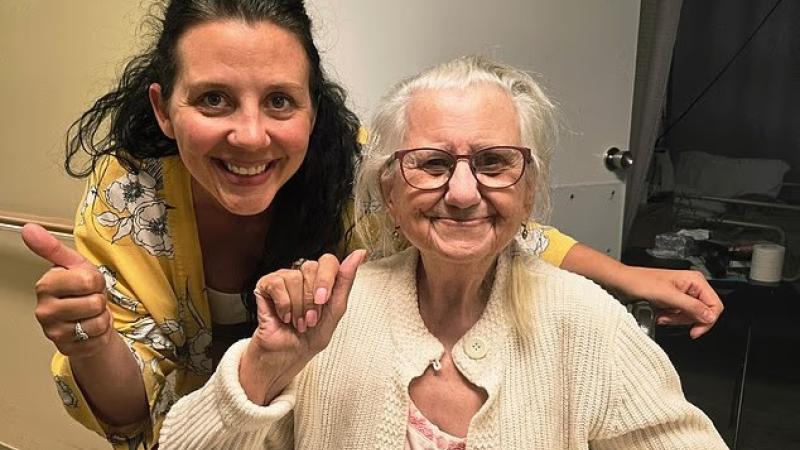 Brigitte Stegemann with granddaughter Brigitte Kranendonk