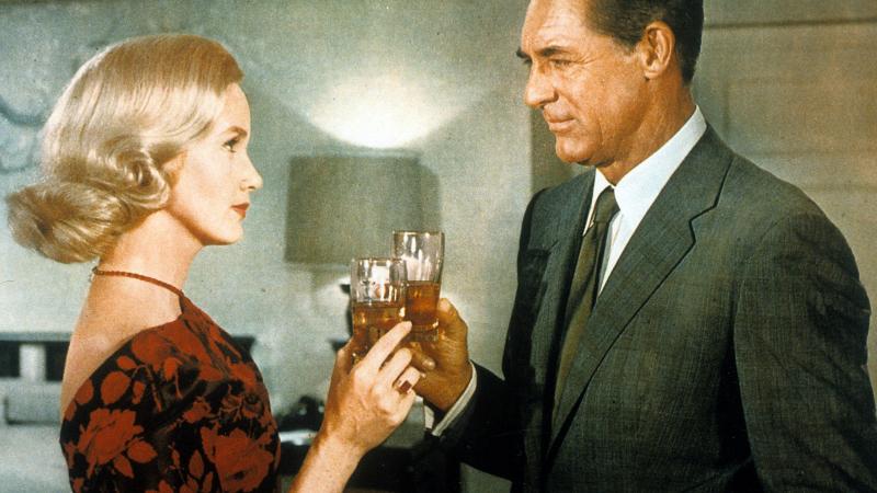 Eva Marie Saint and Cary Grant