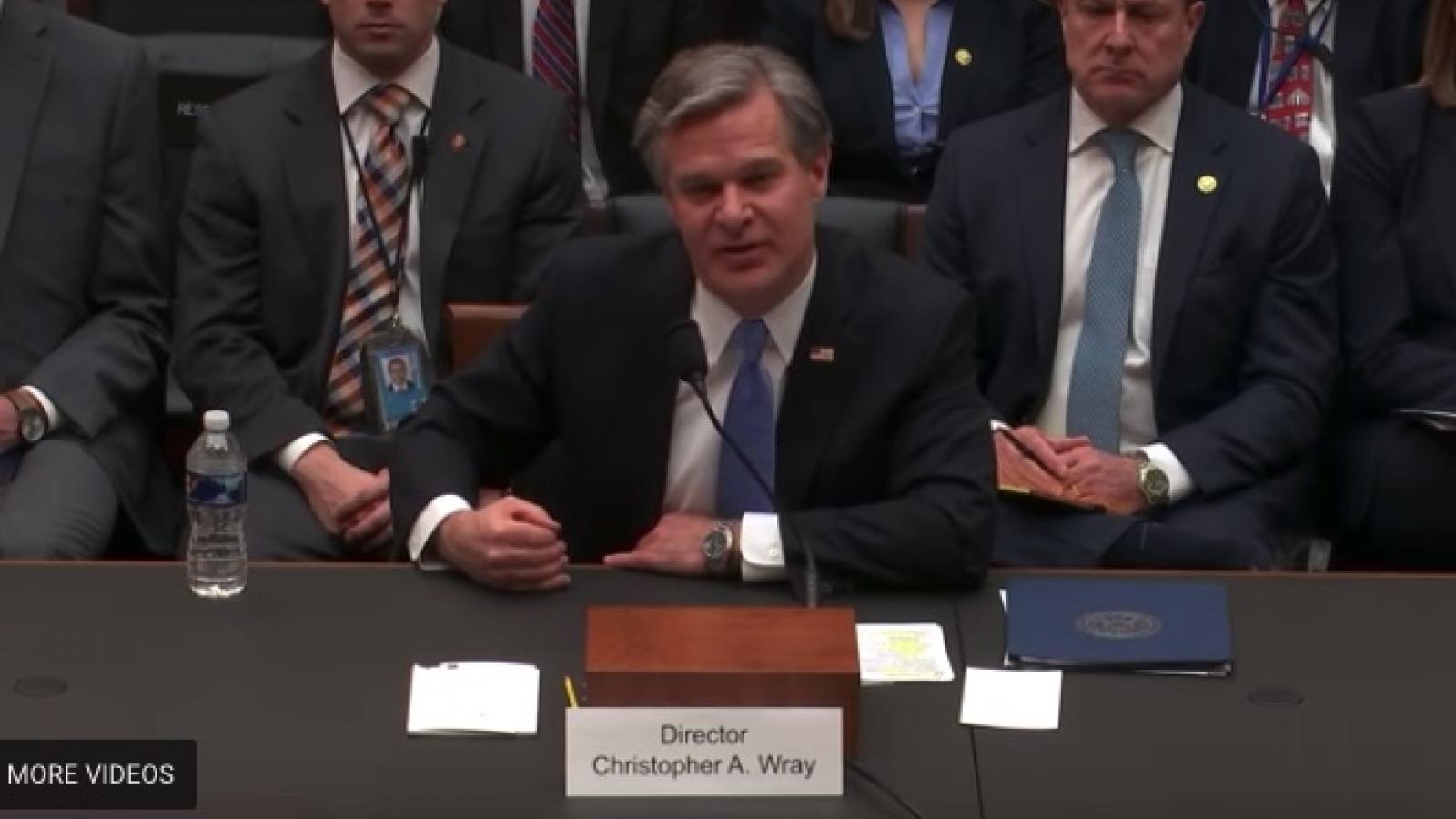 FBI Chris Wray testifies