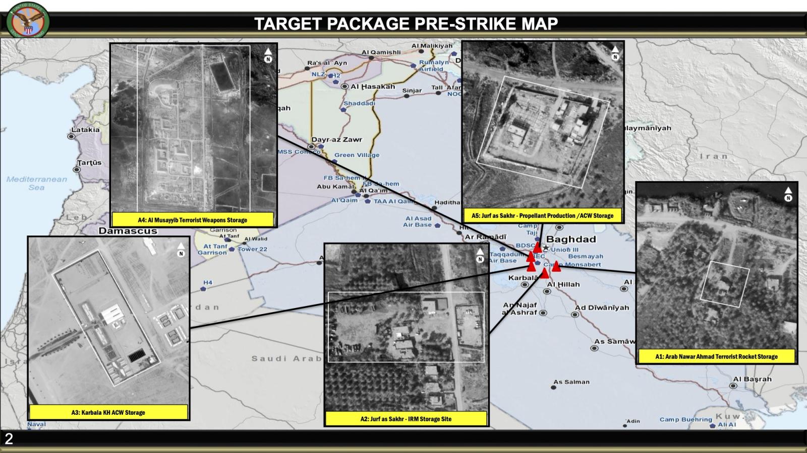 TAJI response pre-strike map