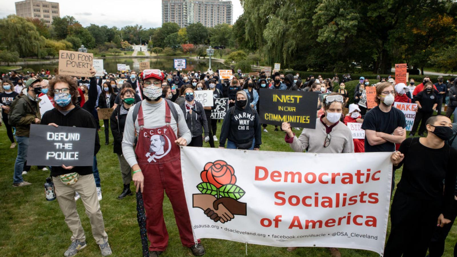 Protesters in Cleveland, Ohio